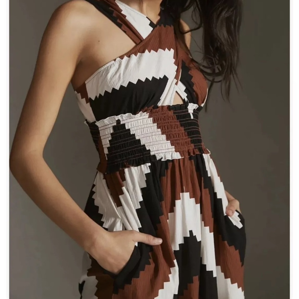Anthropologie‎ Penty by Tracy Reese Printed Halter Maxi Dress NWT